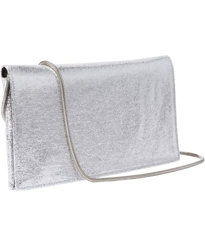 Accessories For All Women's Plus Size Glitter Clutch Silver $16.79 Clutches