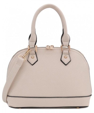 Zip-Around Saffiano Classic Dome Satchel Nude $28.30 Satchels