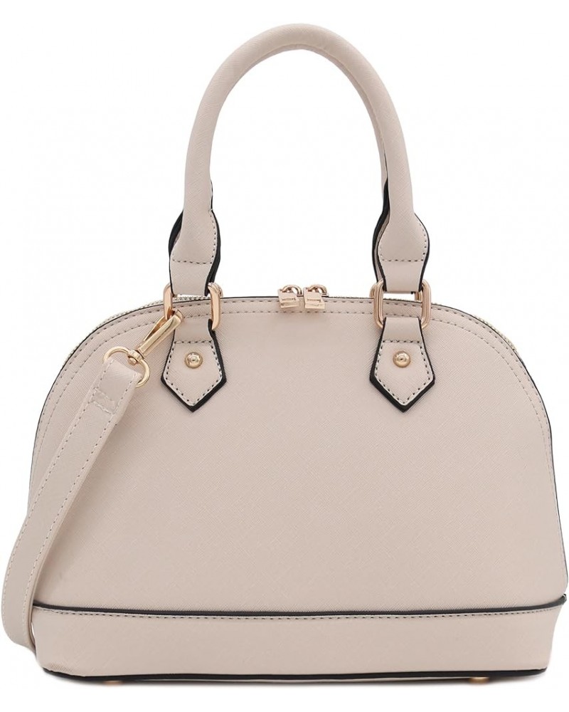 Zip-Around Saffiano Classic Dome Satchel Nude $28.30 Satchels