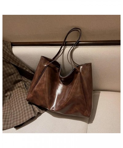 Tote Bag Women's Bag 2023 Large-capacity Soft Leather Shoulder Bag Retro Casual Portable Bucket Bag (A903-CF) A903-cf $18.72 ...