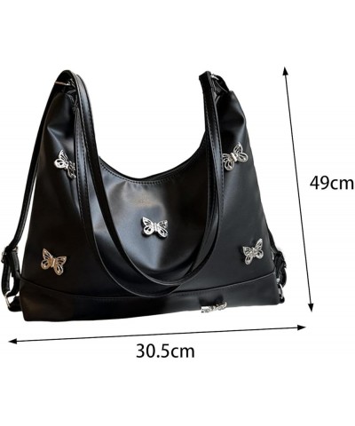 Elegant Women's Leather Tote Handbag for Work or Travel Black $9.43 Shoulder Bags