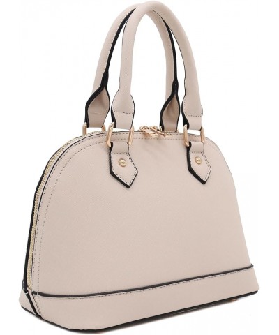 Zip-Around Saffiano Classic Dome Satchel Nude $28.30 Satchels