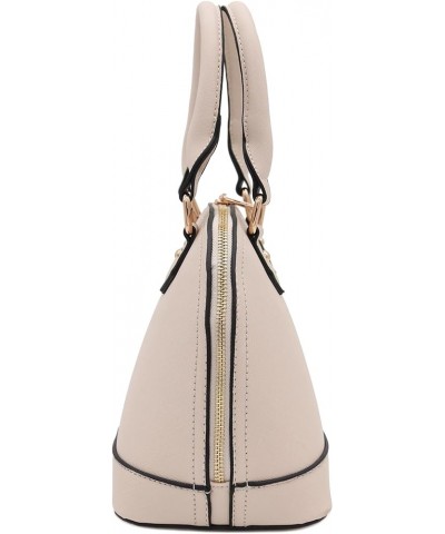 Zip-Around Saffiano Classic Dome Satchel Nude $28.30 Satchels