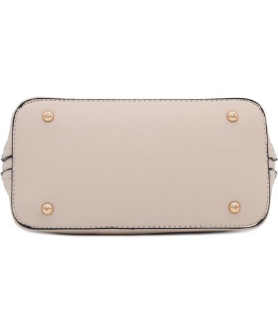 Zip-Around Saffiano Classic Dome Satchel Nude $28.30 Satchels