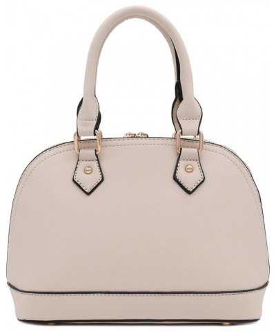 Zip-Around Saffiano Classic Dome Satchel Nude $28.30 Satchels