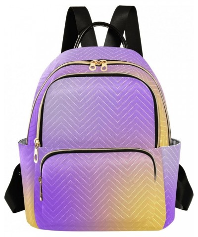 Backpack Purse for Women Yellow Modern Pink Lavender Gradient Casual Shoulder Bag Small Backpack M Medium $15.60 Backpacks