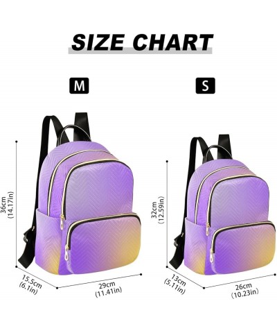 Backpack Purse for Women Yellow Modern Pink Lavender Gradient Casual Shoulder Bag Small Backpack M Medium $15.60 Backpacks