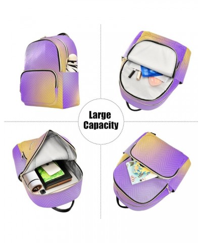 Backpack Purse for Women Yellow Modern Pink Lavender Gradient Casual Shoulder Bag Small Backpack M Medium $15.60 Backpacks