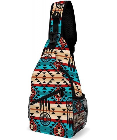 Native American Geometric Southwest Sling Bags Men And Women Shoulder Backpack Chest Bag Cross Body Chest Sling Backpack. $19...