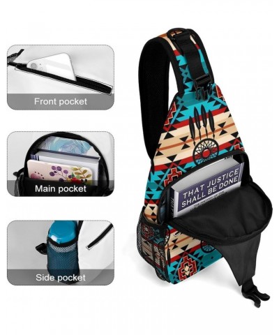 Native American Geometric Southwest Sling Bags Men And Women Shoulder Backpack Chest Bag Cross Body Chest Sling Backpack. $19...