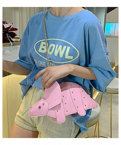 Dinosaur Shark Shoulder Bag for Women 3D Animal Novelty Purse Zipper Crossbody Handbag Clutch Messenger Bag for Girl F-dinosa...