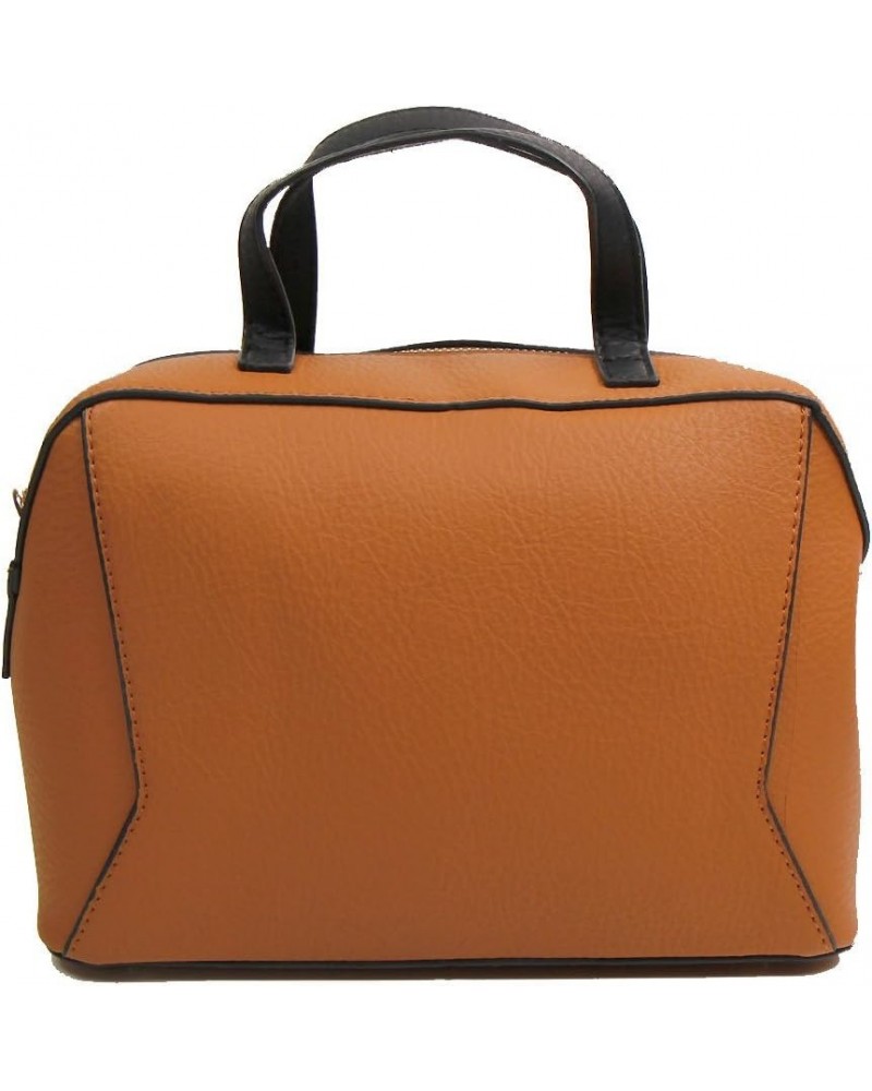 Simple Faux Leather Handbag NQ877 Tan $13.76 Handbags