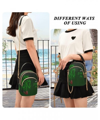 Saint Patrick's Day Crossbody Bags for Women Quilted Shoulder Bag Handbag with Chain Strap Pipe Green Trendy Cross Body Cell ...