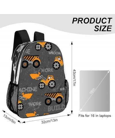 Clear Backpack Stadium Backpack for Women Heavy Duty for Concert Work Sport Games Festival Venues (Farm Tractors) Pattern254 ...