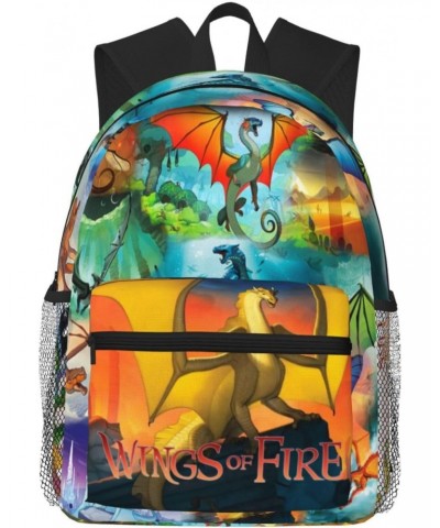 Wings-Of-Fire Wof Logo Backpack Purse For Adult, Anti Theft Travel Backpack 600d Encrypted Oxford Fabric Shoulder Bags With W...