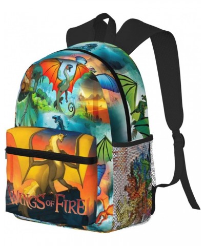 Wings-Of-Fire Wof Logo Backpack Purse For Adult, Anti Theft Travel Backpack 600d Encrypted Oxford Fabric Shoulder Bags With W...