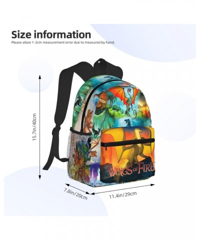 Wings-Of-Fire Wof Logo Backpack Purse For Adult, Anti Theft Travel Backpack 600d Encrypted Oxford Fabric Shoulder Bags With W...