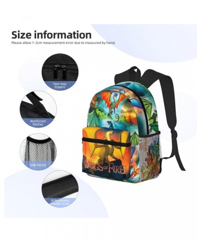 Wings-Of-Fire Wof Logo Backpack Purse For Adult, Anti Theft Travel Backpack 600d Encrypted Oxford Fabric Shoulder Bags With W...