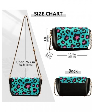 Leopard Print Crossbody bags for Women Small Crossbody Purses with Chain Strap Shoulder Handbags Cross Body Bag for Women $19...