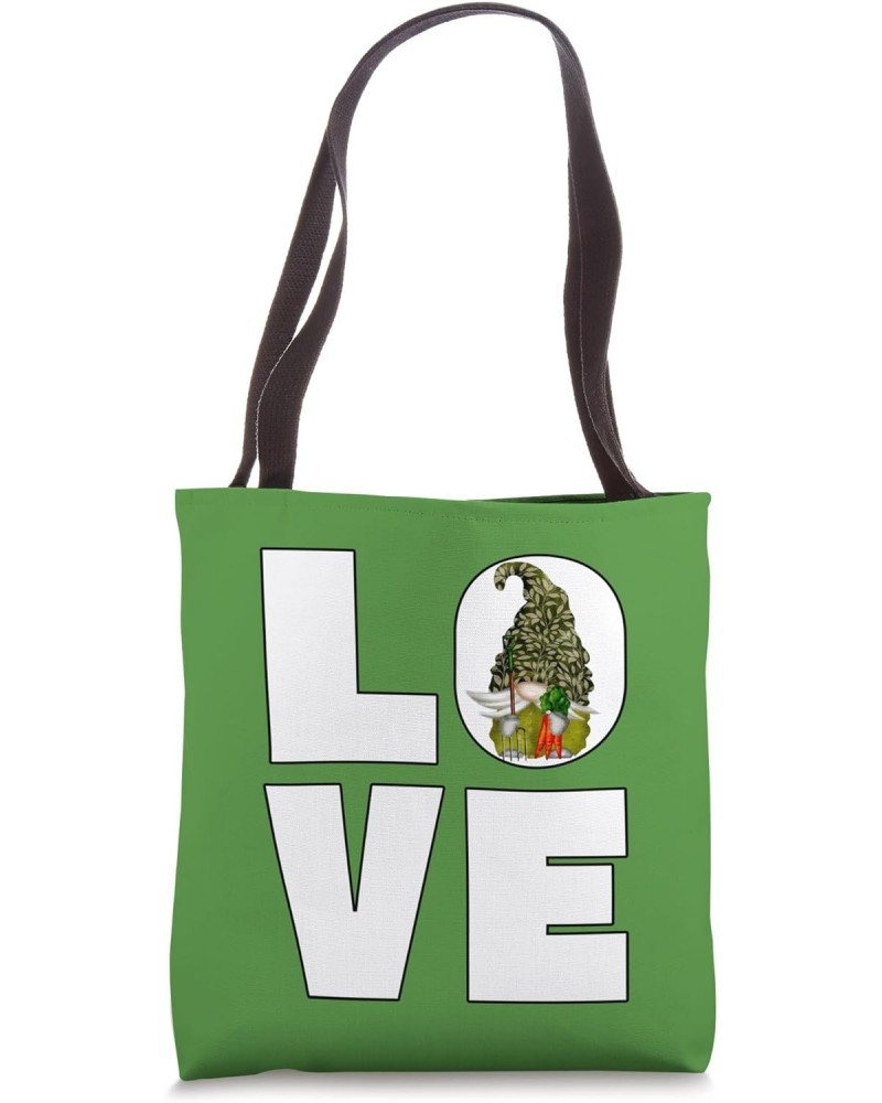 Love Gardening Gnome For Men And Women Funny Garden Grandpa Tote Bag $15.33 Totes