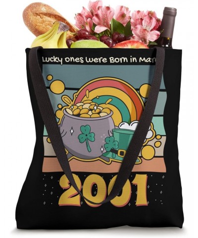 St Patricks Day Birthday Shirt, Born Lucky in March 2001 Tote Bag $11.72 Totes