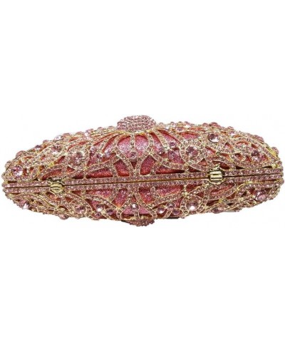 Elegant Crystal Clutches For Women Peacock Clutch Bag Evening Purses and Handbags Pink $35.88 Evening Bags