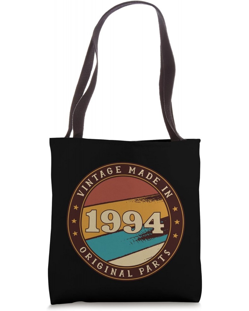 30th Birthday Vintage Original Parts Born 1994 30 Year Old Tote Bag $9.63 Totes