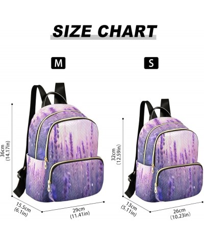 Lavender Field Dreamy Quilted Backpack for Women Travel Bag Shoulder Bags Purses for Work Nurse Daily M Medium $13.02 Backpacks