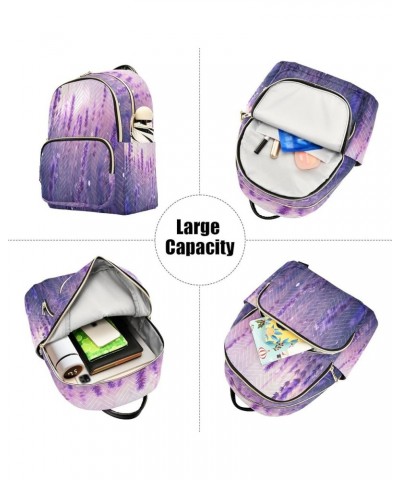 Lavender Field Dreamy Quilted Backpack for Women Travel Bag Shoulder Bags Purses for Work Nurse Daily M Medium $13.02 Backpacks