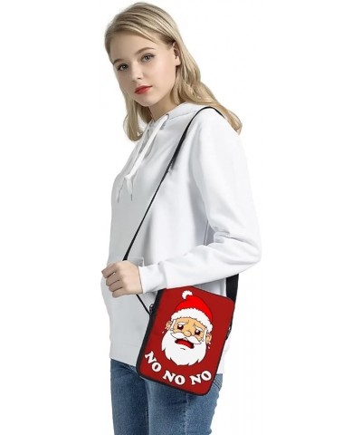 Christmas Messenger Bag Adjustable Shoulder Bag Crossbody Bag for Kids Adults Funny Santa $11.20 Crossbody Bags