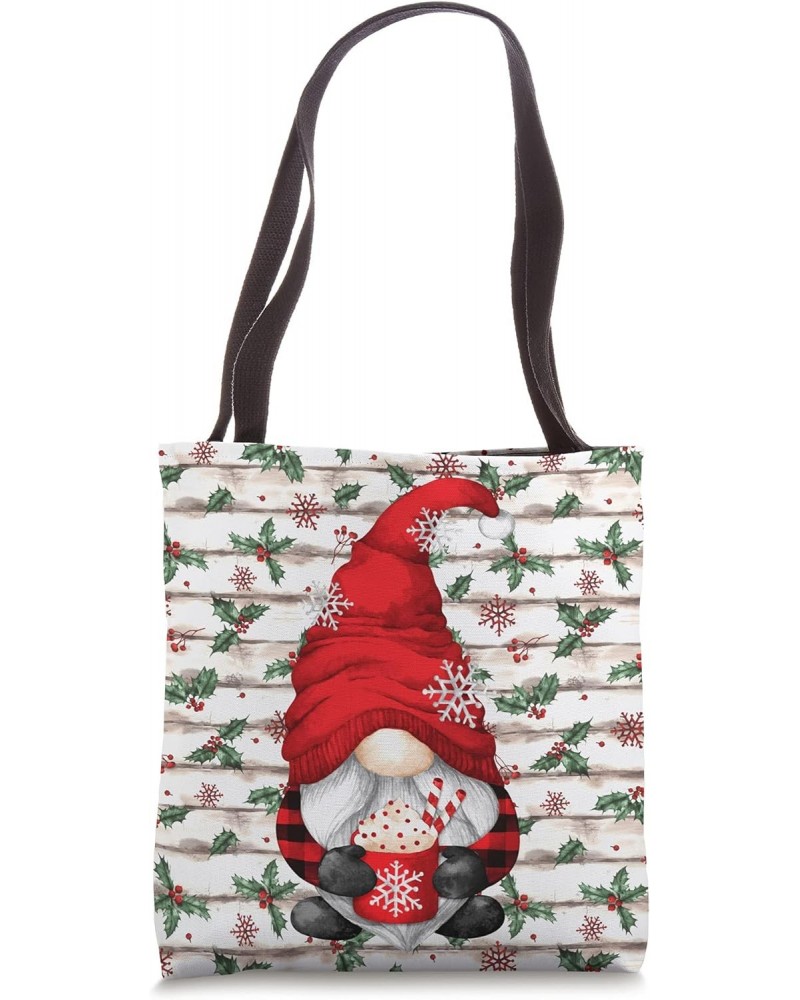 Cute Christmas Gnome For Women With Hot Cocoa Mug For Xmas Tote Bag $12.74 Totes