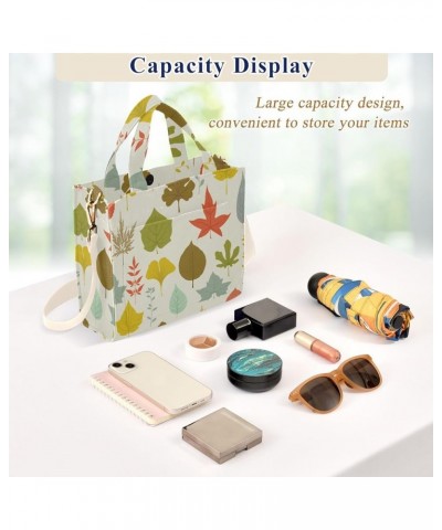 Colorful Fall Leaves Women's Tote Handbags Top Handle Satchel Shoulder Bag Crossbody Bag for Office Travel S $15.84 Totes