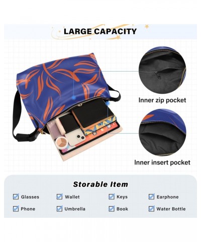 Cute Crossbody Bags Tropical Leaf Botanical Seamless Pattern Men Sling Purse Trendy Womens Tote Bag $18.47 Totes