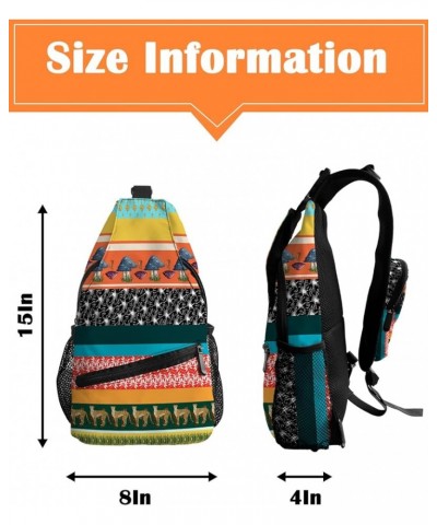 Sling Bag Crossbody Sling Backpack Waterproof Chest Bag Daypack Shoulder Bag for Hiking Walking Travel Leopardplr8597 $19.57 ...