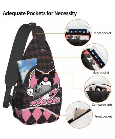 Casual Chest Bag Cartoon Sling Bag Crossbody Bag Shoulder Bag For Cycling, Sports,Hiking Kkd3 $17.71 Crossbody Bags