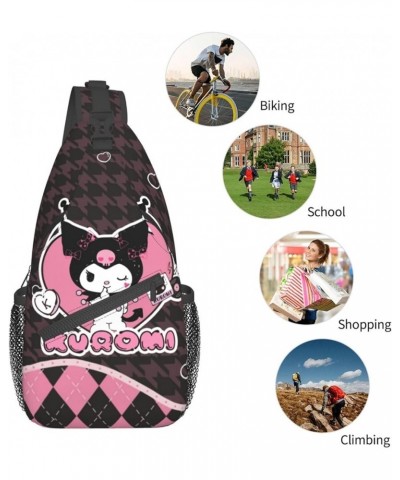 Casual Chest Bag Cartoon Sling Bag Crossbody Bag Shoulder Bag For Cycling, Sports,Hiking Kkd3 $17.71 Crossbody Bags