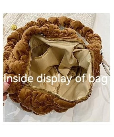 Puffer Crossbody Purses for Women, Cloud Padding Large Quilted Shoulder Bag Ladies Purse Aesthetic Fairy Grunge Purse Brown $...