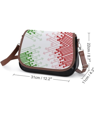 Printed Shoulder Crossbody Bag Leather Hobo Bags Medium Ladies Top Handles Satchels Gossip Black White Color4 $22.56 Hobo Bags