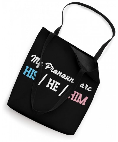 My Pronouns Are HIS HE HIM LGBT Pride Transgender Tote Bag $13.50 Totes