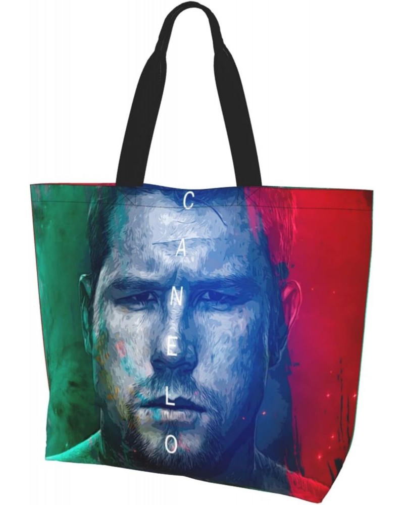 Canelo Boxer Alvarez Women's Tote Bag Large Capacity Shoulder Bags Casual Handbags Shopping Grocery Bag Work Bag $17.69 Totes