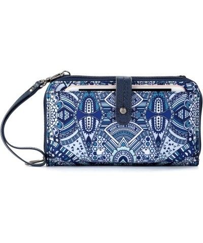 Large Smartphone Crossbody Navy Wanderlust $31.39 Crossbody Bags