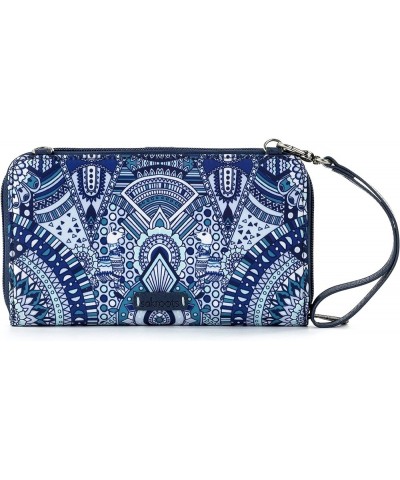 Large Smartphone Crossbody Navy Wanderlust $31.39 Crossbody Bags