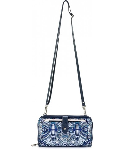 Large Smartphone Crossbody Navy Wanderlust $31.39 Crossbody Bags