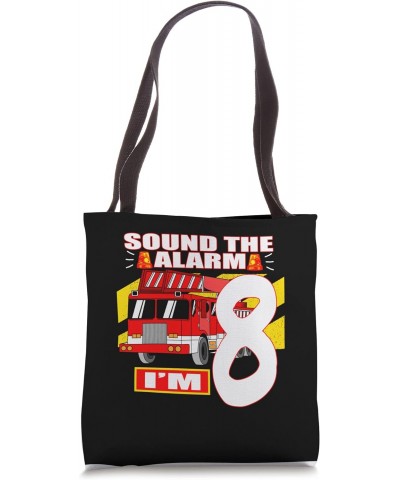 Fire Truck Theme - 8 Yearl Old Birthday Tote Bag $15.95 Totes