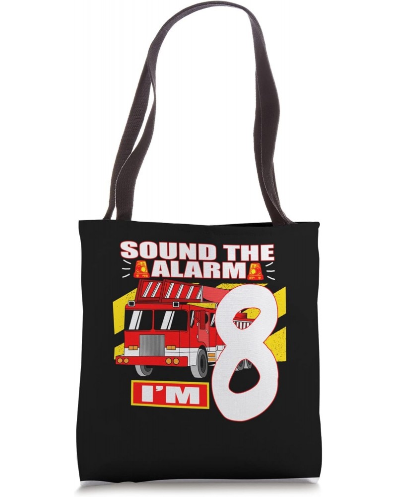 Fire Truck Theme - 8 Yearl Old Birthday Tote Bag $15.95 Totes