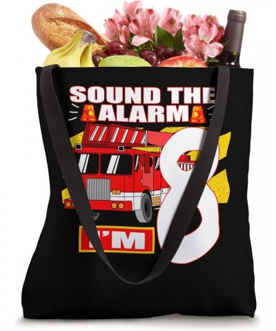 Fire Truck Theme - 8 Yearl Old Birthday Tote Bag $15.95 Totes