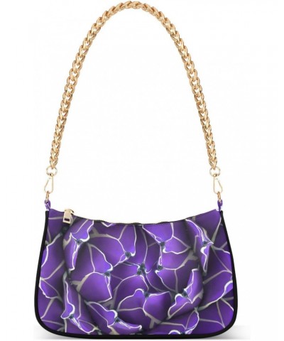 Floral Shoulder Bag Cactus Purple Floral Women Clutch Handbag Shoulder Purch Boho Bag Date Chain Bag Tote Bag Spring Holiday ...