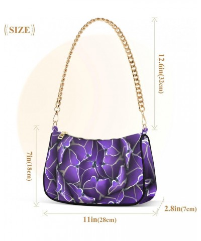 Floral Shoulder Bag Cactus Purple Floral Women Clutch Handbag Shoulder Purch Boho Bag Date Chain Bag Tote Bag Spring Holiday ...