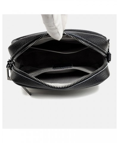 Women's Crossbody Bag Fashion Waist Packs Vegan Leather Small Sling Bag with Guitar Strap Black $21.37 Crossbody Bags