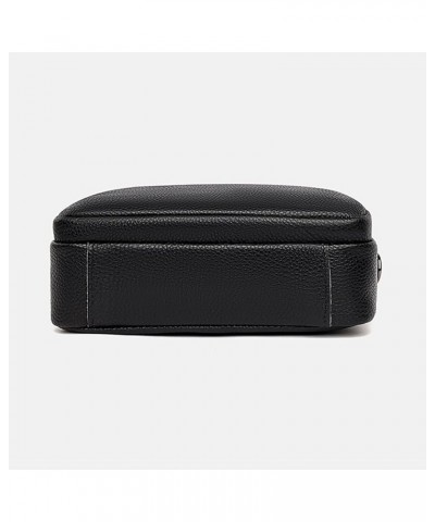 Women's Crossbody Bag Fashion Waist Packs Vegan Leather Small Sling Bag with Guitar Strap Black $21.37 Crossbody Bags